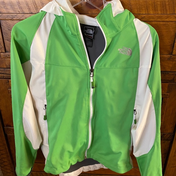 The North Face Jackets & Blazers - The North Face Summit Series hooded green and white jacket